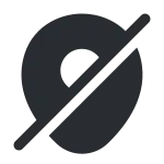 Location Slash SVG Icon